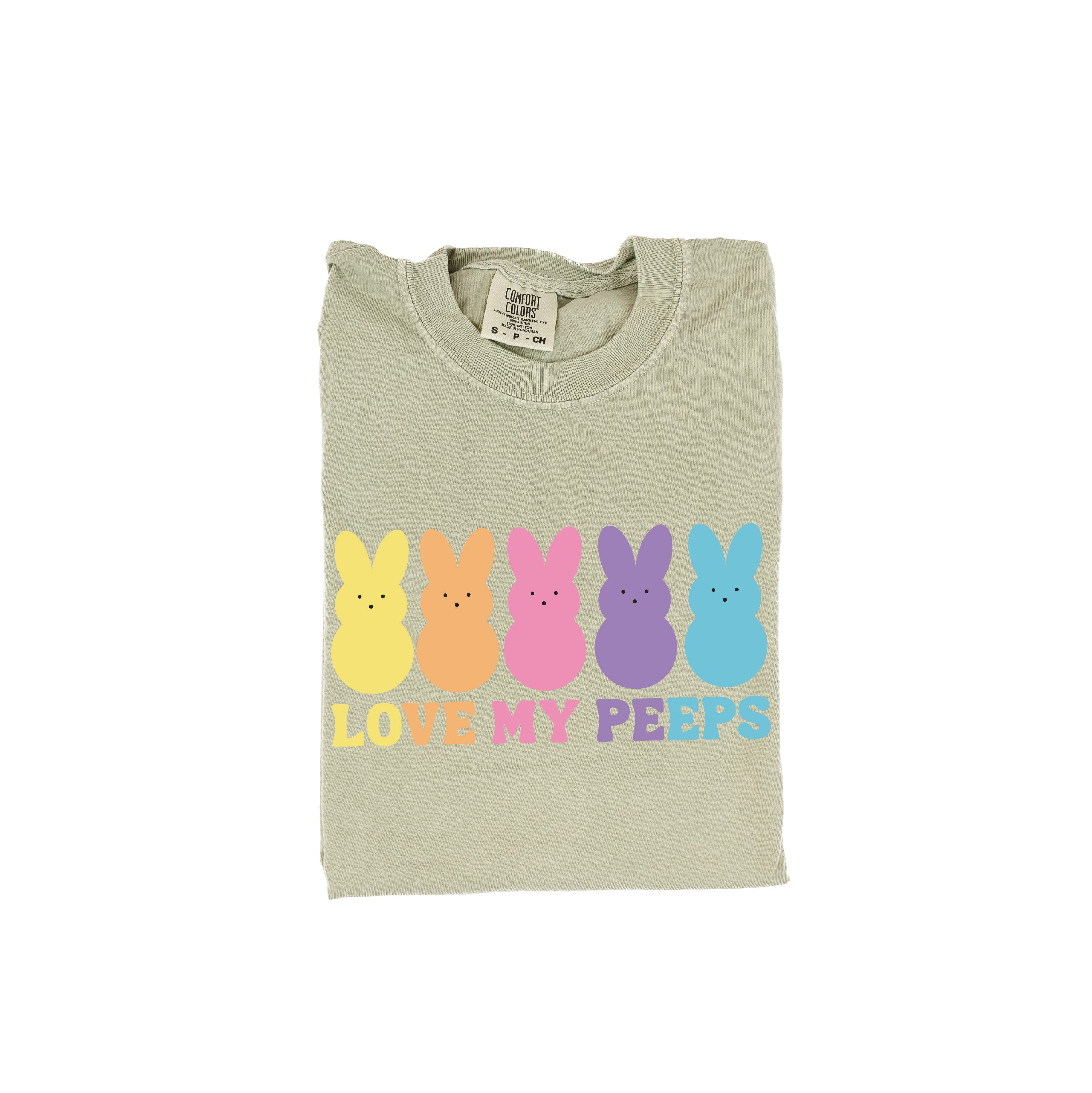 Love My Peeps - Neon - Comfort Colors Tee Little Mama Shirt Shop
