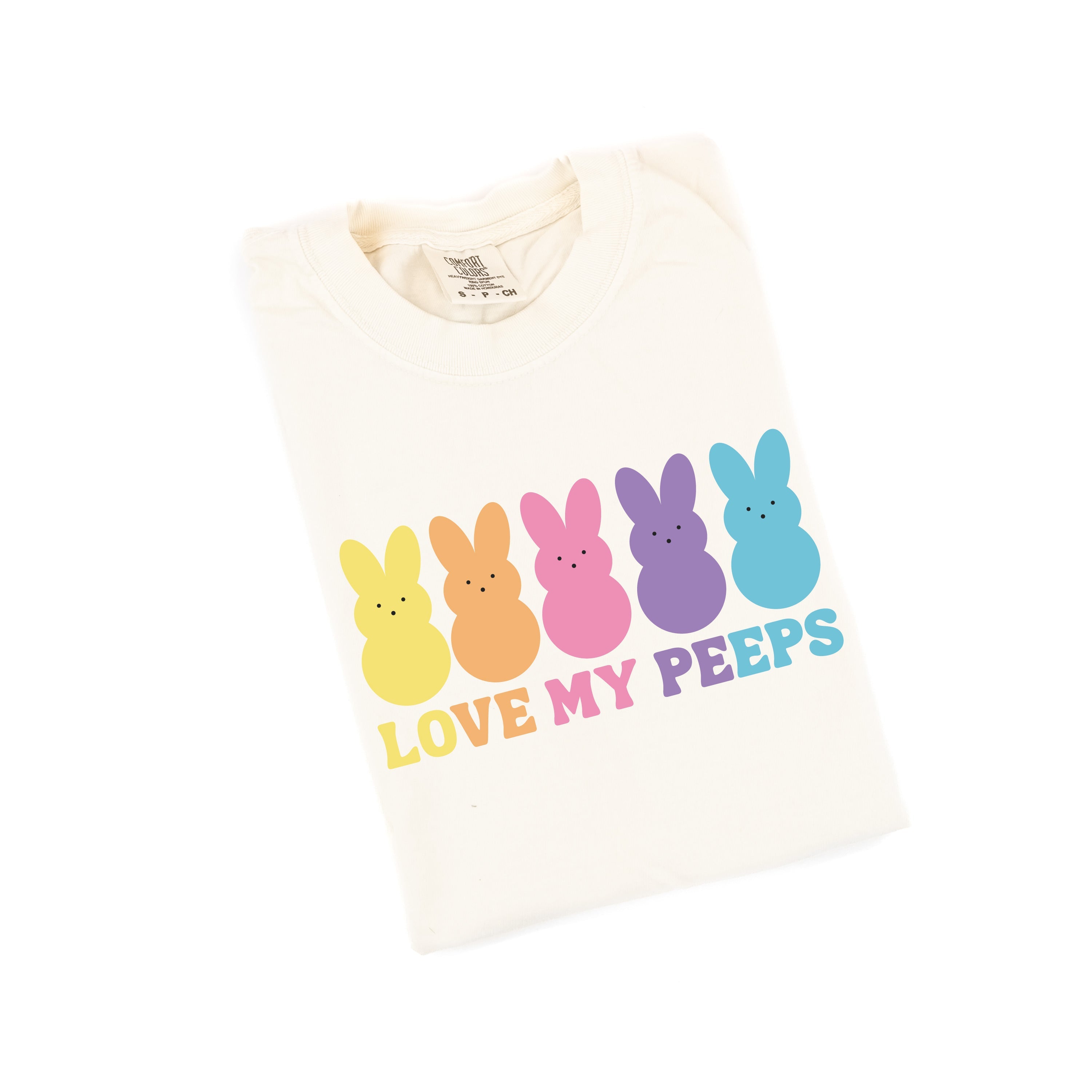 Love My Peeps - Neon - Comfort Colors Tee Little Mama Shirt Shop