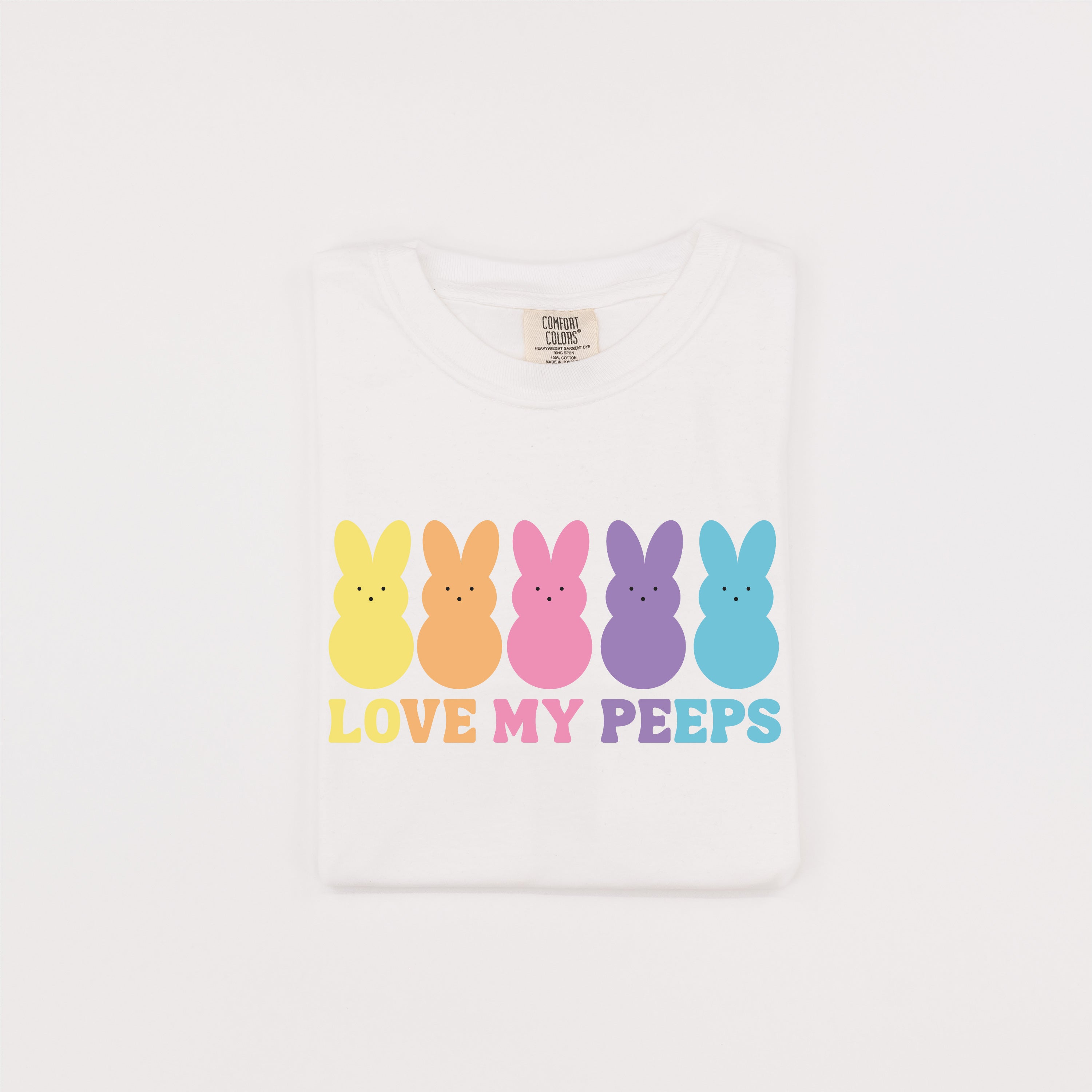 Love My Peeps - Neon - Comfort Colors Tee Little Mama Shirt Shop