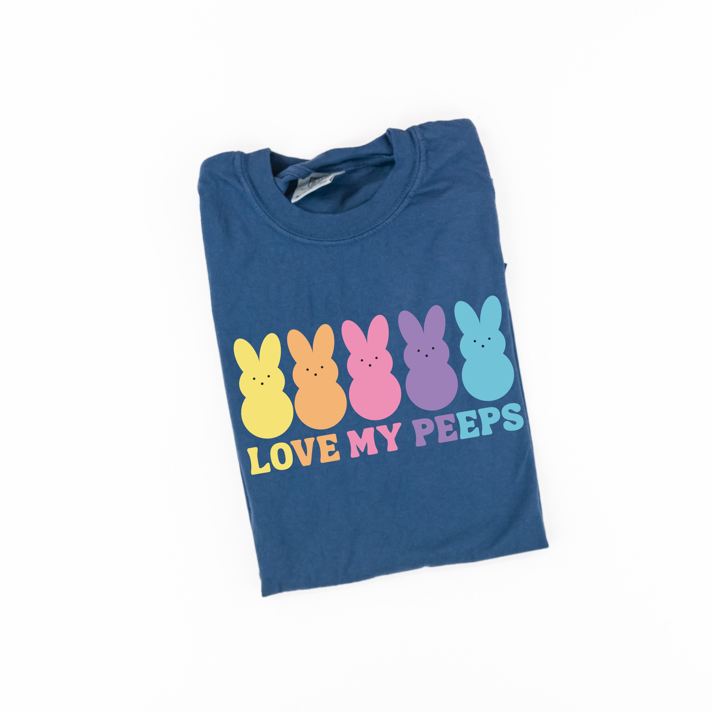 Love My Peeps - Neon - Comfort Colors Tee Little Mama Shirt Shop