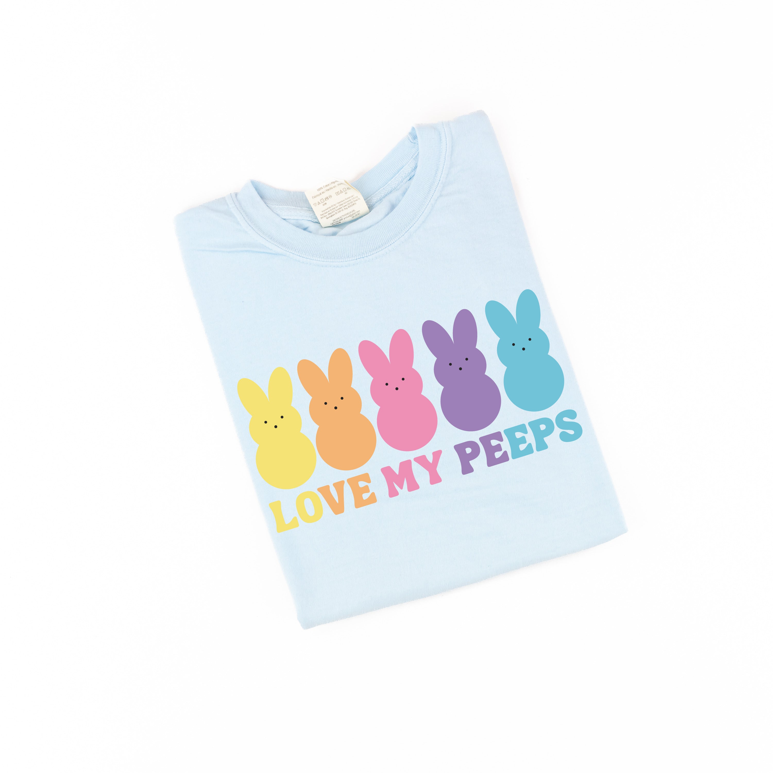 Love My Peeps - Neon - Comfort Colors Tee Little Mama Shirt Shop