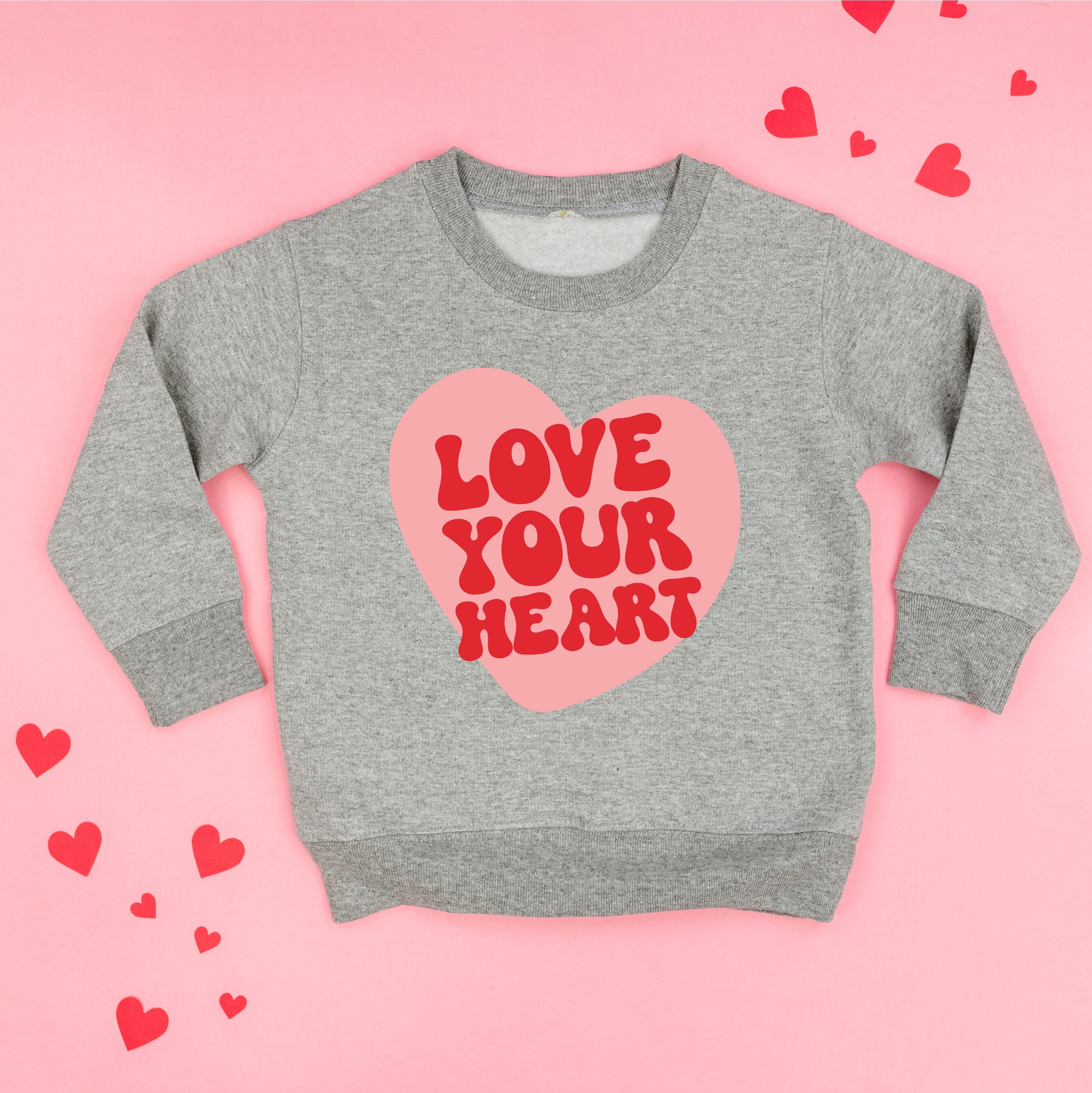 Jasmine Rae Hair Co x LMSS - Love Your Heart - Child Sweater Little Mama Shirt Shop