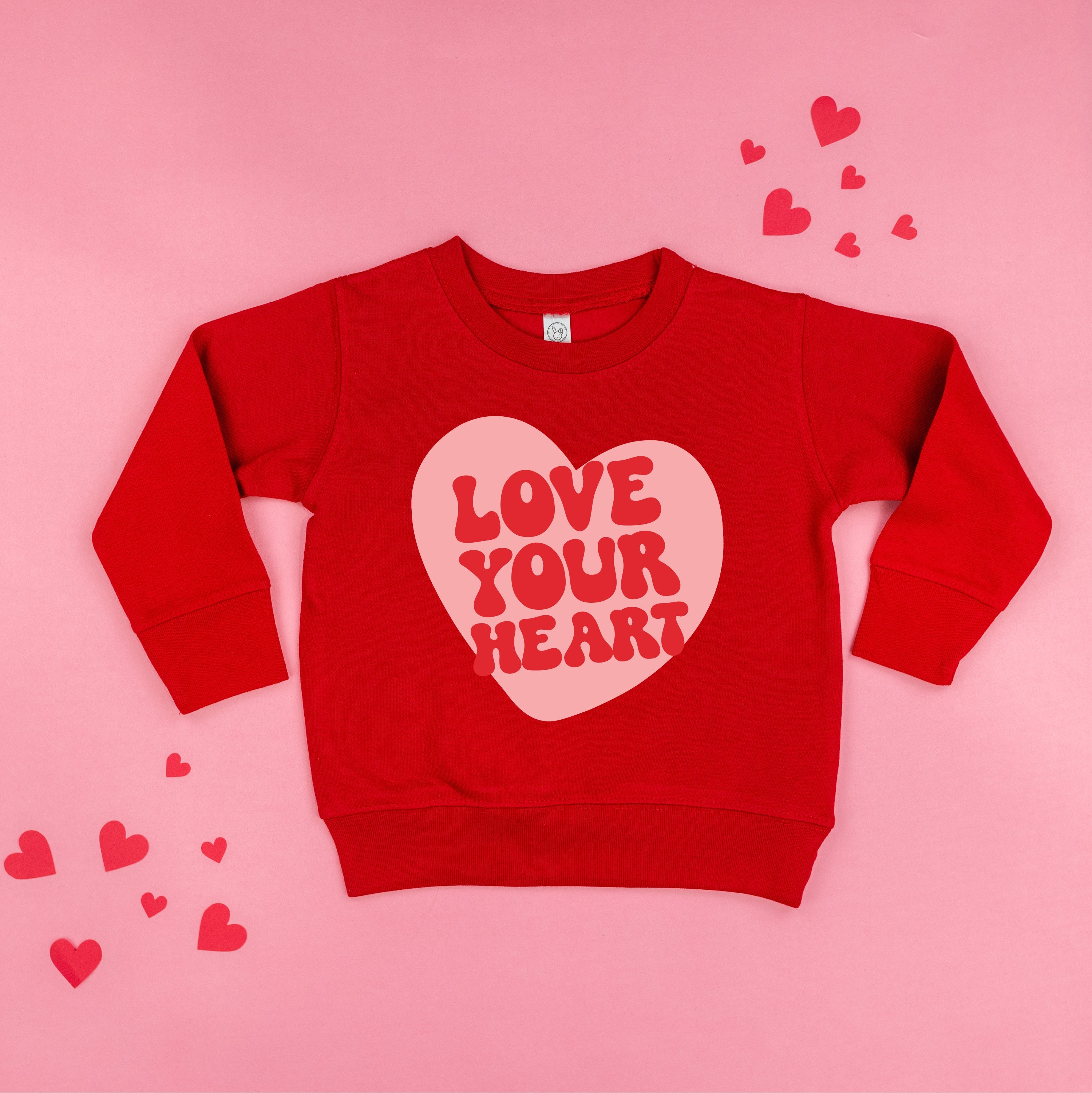Jasmine Rae Hair Co x LMSS - Love Your Heart - Child Sweater Little Mama Shirt Shop