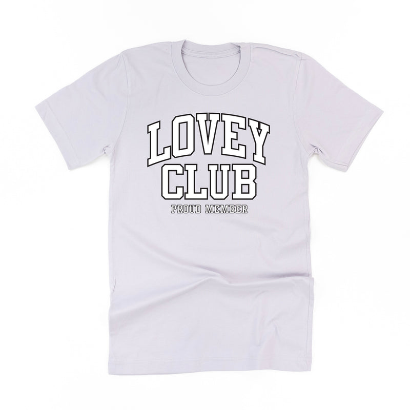 Varsity Style - LOVEY Club - Proud Member - Unisex Tee