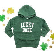 Lucky Babe - Varsity Outline - Child HOODIE Little Mama Shirt Shop