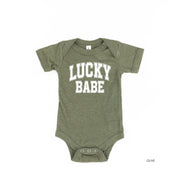 Lucky Babe - Varsity Outline - Infant Bodysuit/Tee Little Mama Shirt Shop