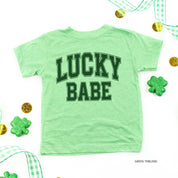 Lucky Babe - Varsity Outline - Child Tee Little Mama Shirt Shop