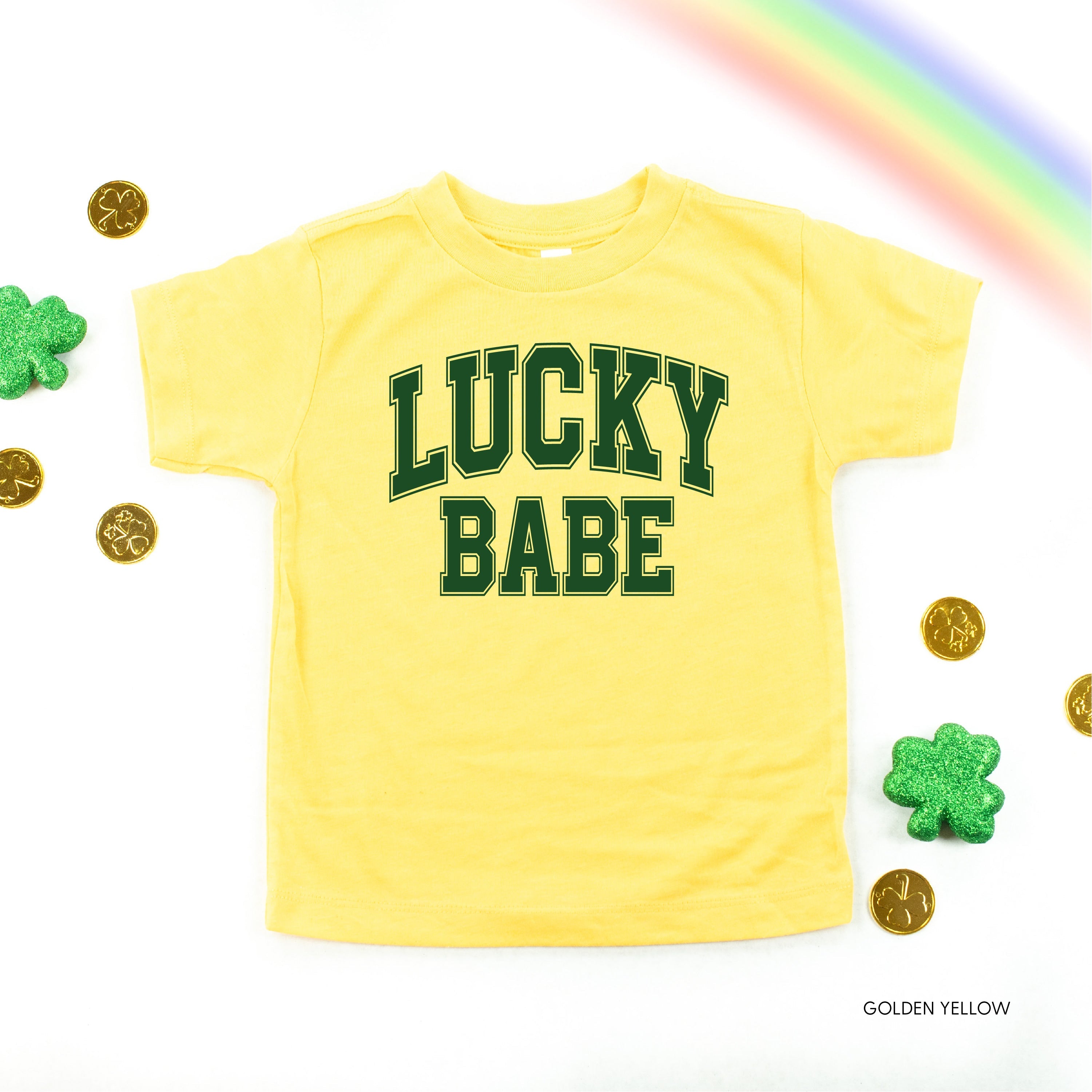 Lucky Babe - Varsity Outline - Child Tee Little Mama Shirt Shop