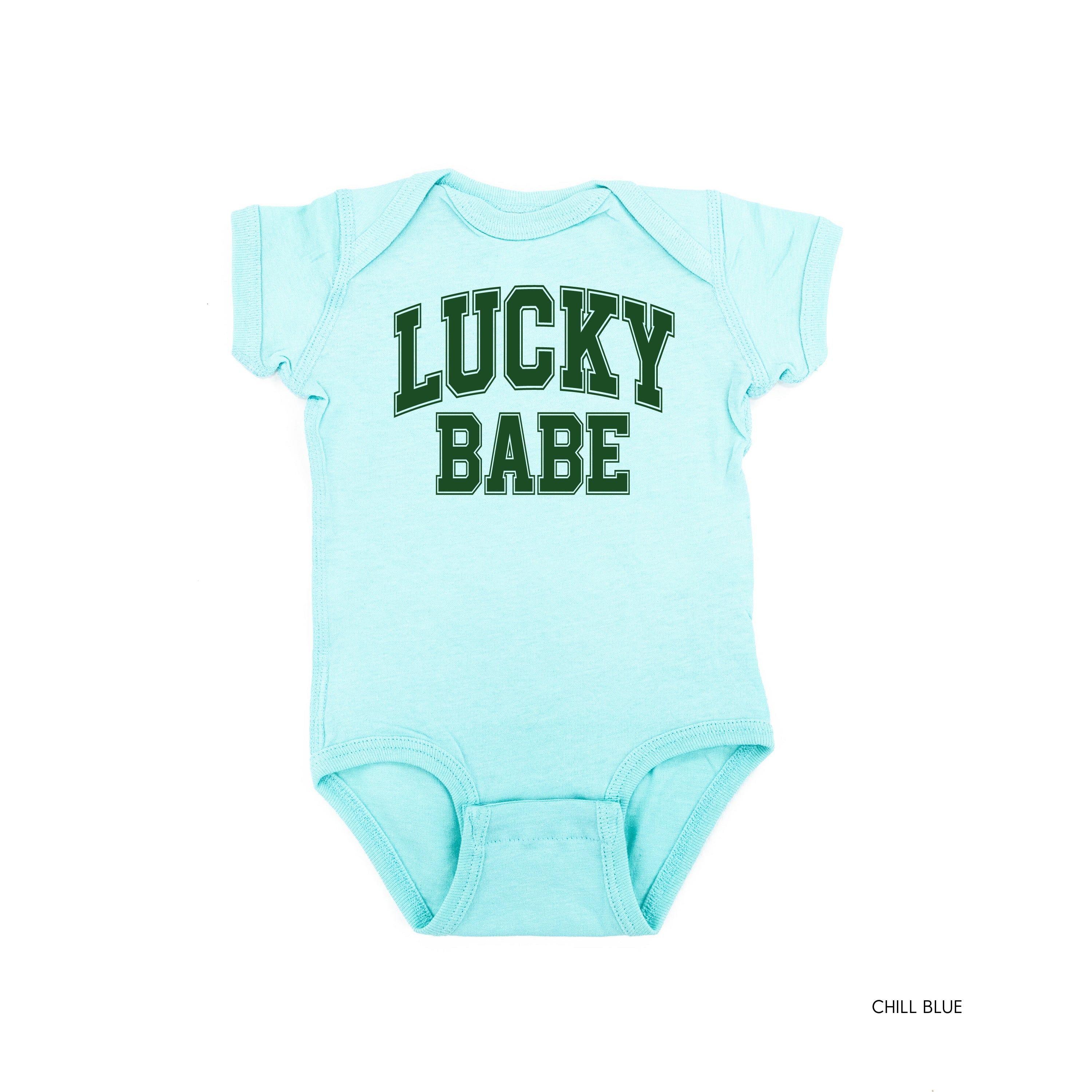 Lucky Babe - Varsity Outline - Infant Bodysuit/Tee Little Mama Shirt Shop