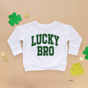 Lucky Bro - Varsity Outline - Child Sweater Little Mama Shirt Shop