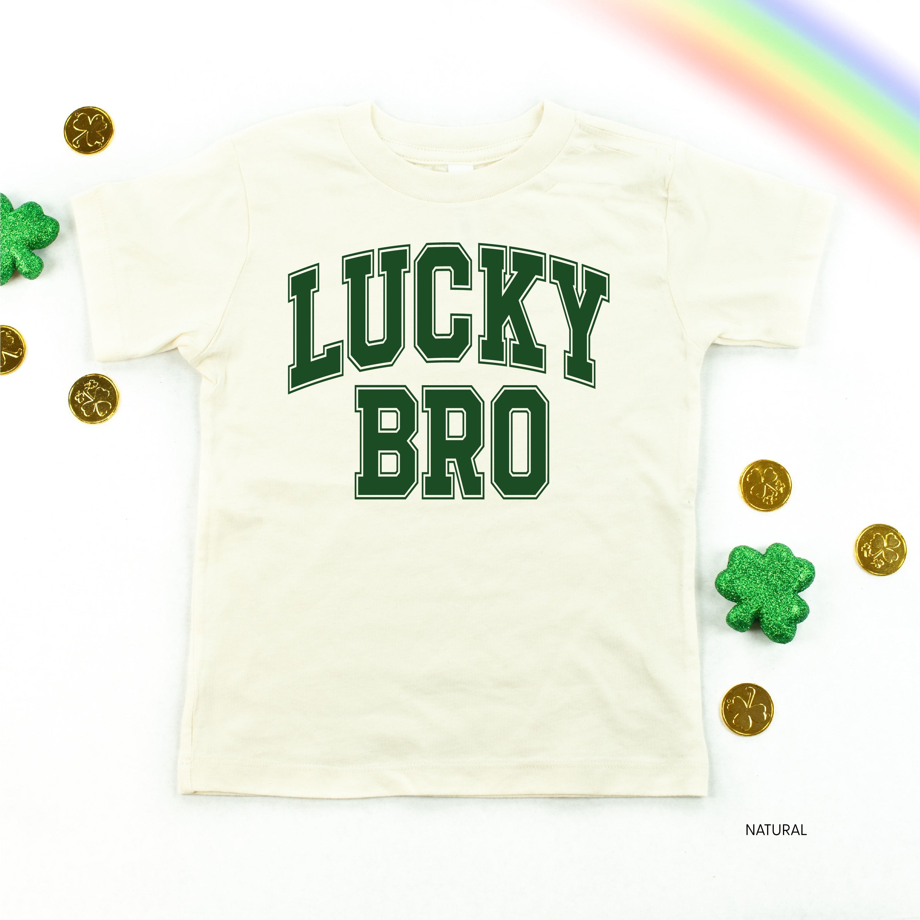 Lucky Bro - Varsity Outline - Infant Bodysuit/Tee Little Mama Shirt Shop