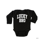 Lucky Bro - Varsity Outline - Child LONG SLEEVE TEE Little Mama Shirt Shop