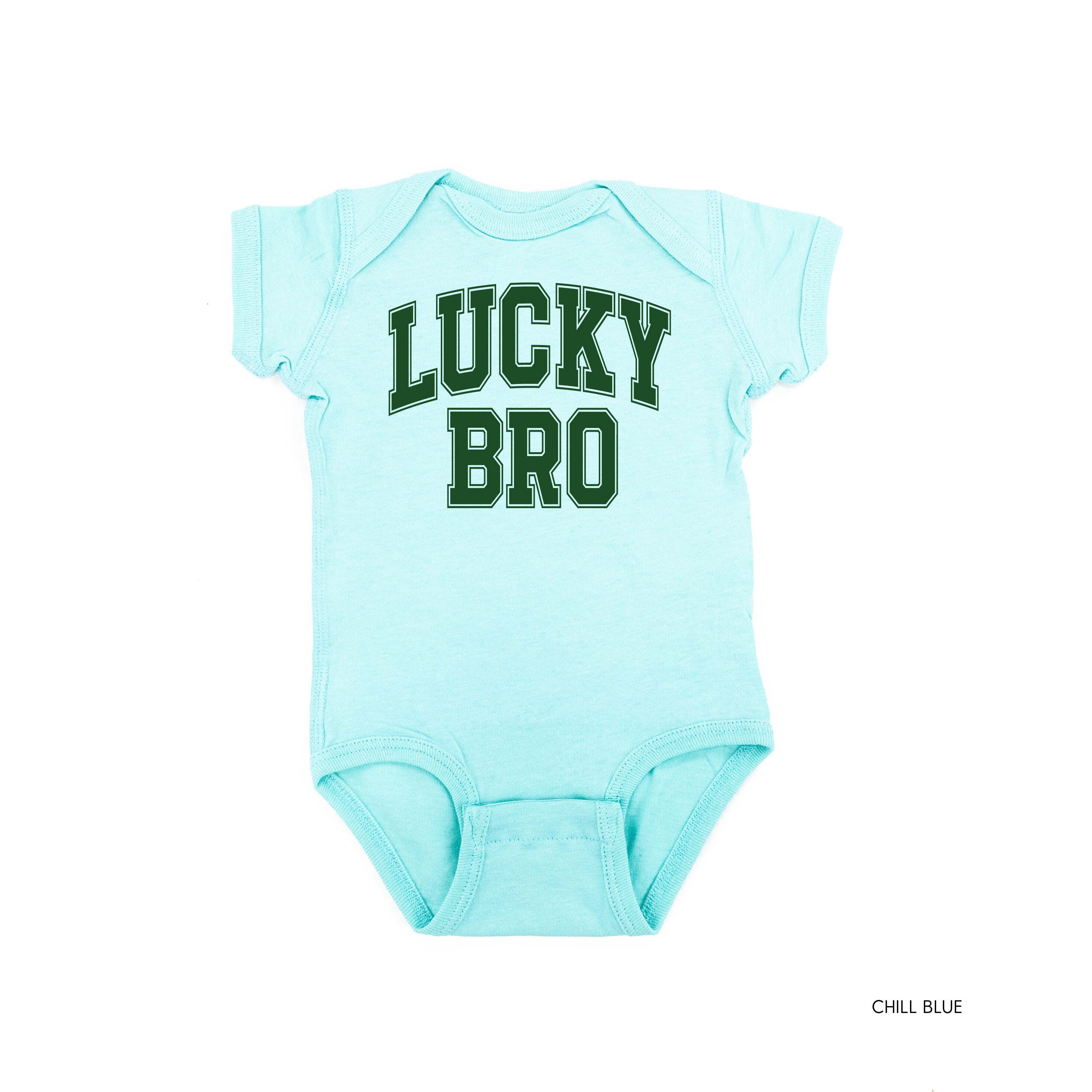 Lucky Bro - Varsity Outline - Infant Bodysuit/Tee Little Mama Shirt Shop