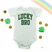Lucky Bro - Varsity Outline - Infant Bodysuit/Tee Little Mama Shirt Shop