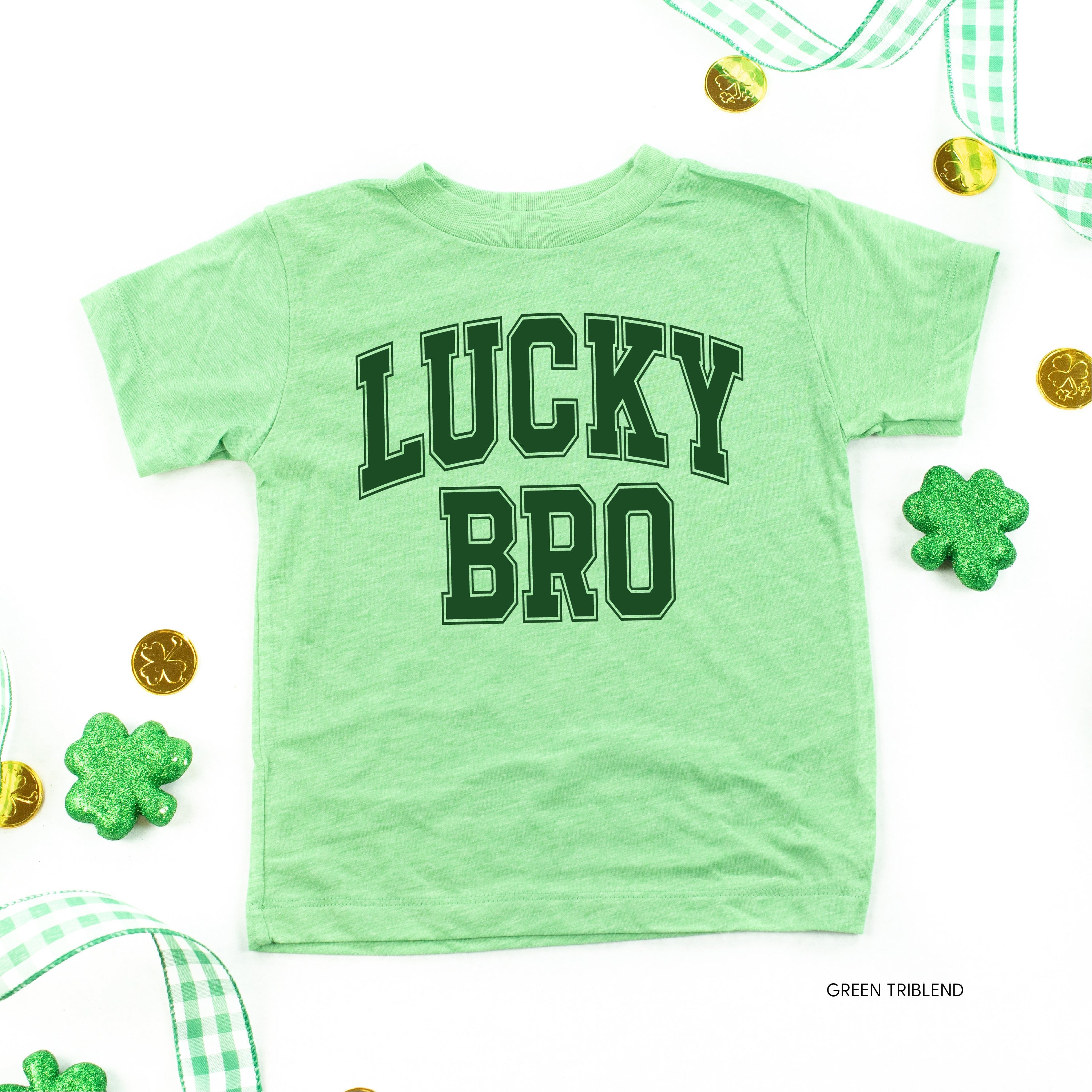 Lucky Bro - Varsity Outline - Child Tee Little Mama Shirt Shop