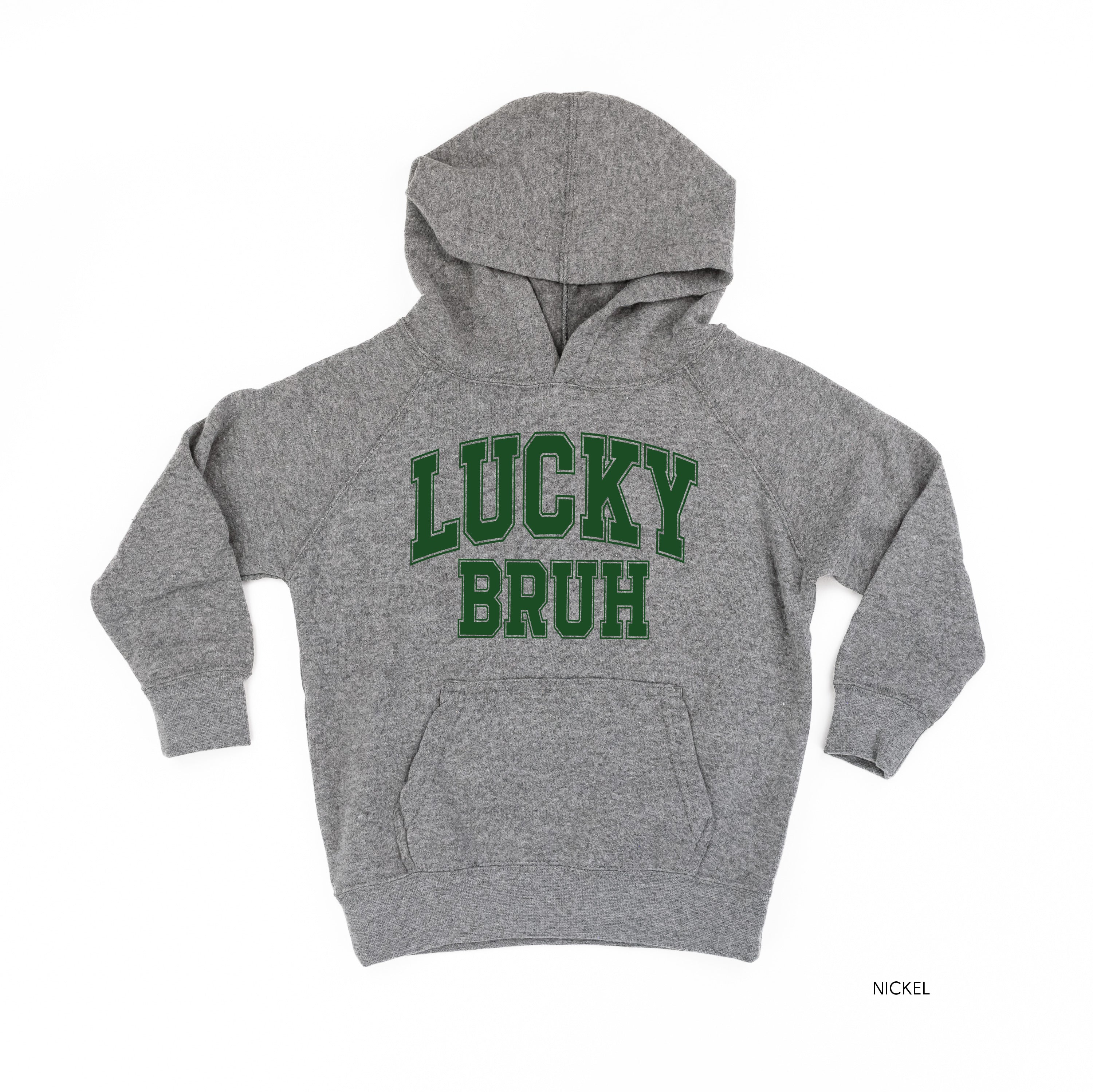 Lucky Bruh - Varsity Outline - Child HOODIE Little Mama Shirt Shop