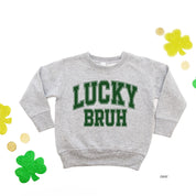 Lucky Bruh - Varsity Outline - Child Sweater Little Mama Shirt Shop