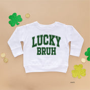 Lucky Bruh - Varsity Outline - Child Sweater Little Mama Shirt Shop