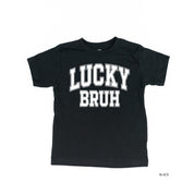 Lucky Bruh - Varsity Outline - Child Tee Little Mama Shirt Shop