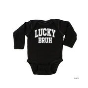 Lucky Bruh - Varsity Outline - Child Long Sleeve Tee Little Mama Shirt Shop