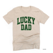 Lucky Dad - Varsity Outline - Unisex Tee Little Mama Shirt Shop