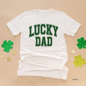 Lucky Dad - Varsity Outline - Unisex Tee Little Mama Shirt Shop