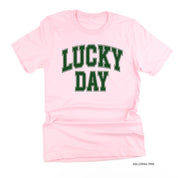 Lucky Day - Varsity Outline - Unisex Tee Little Mama Shirt Shop