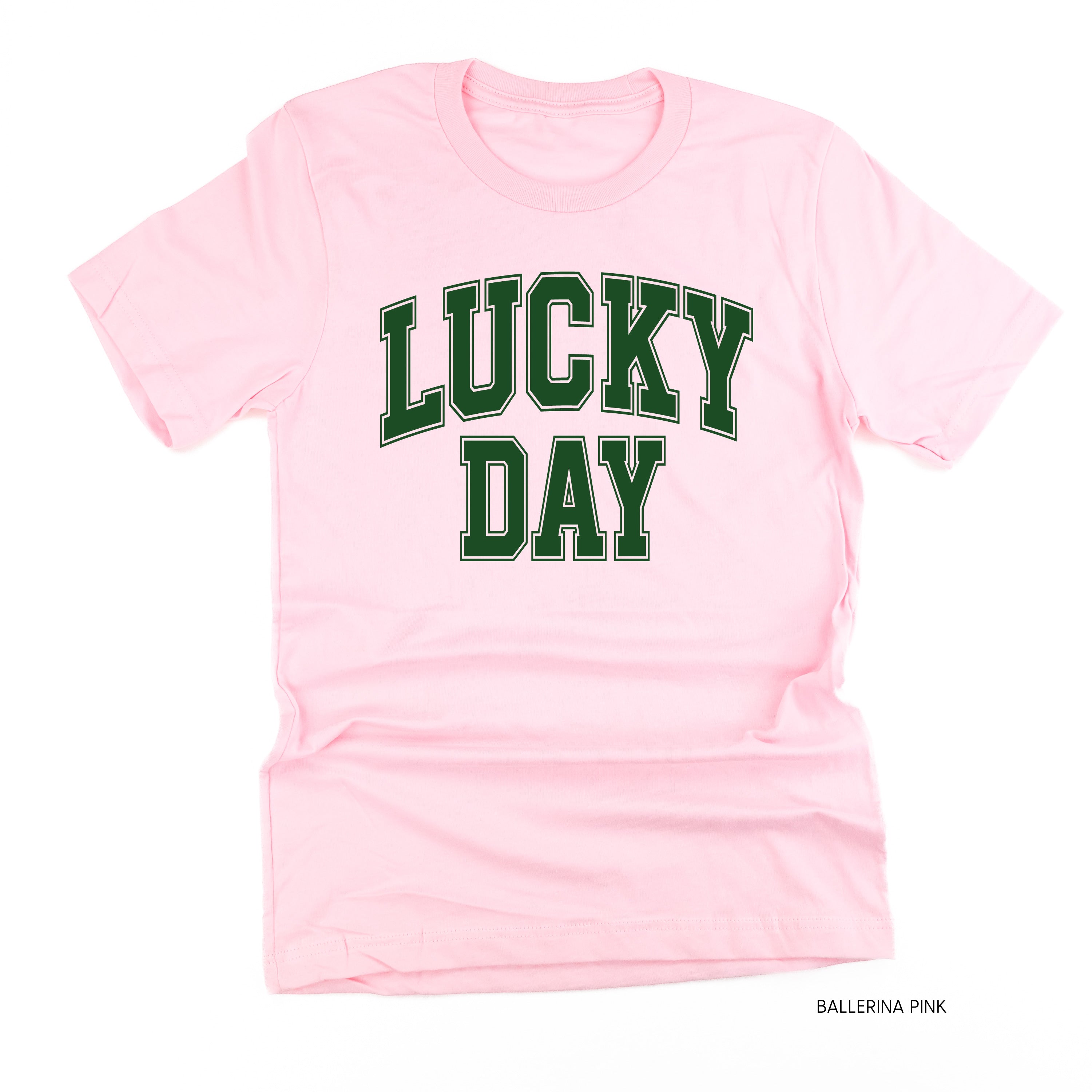 Lucky Day - Varsity Outline - Unisex Tee Little Mama Shirt Shop