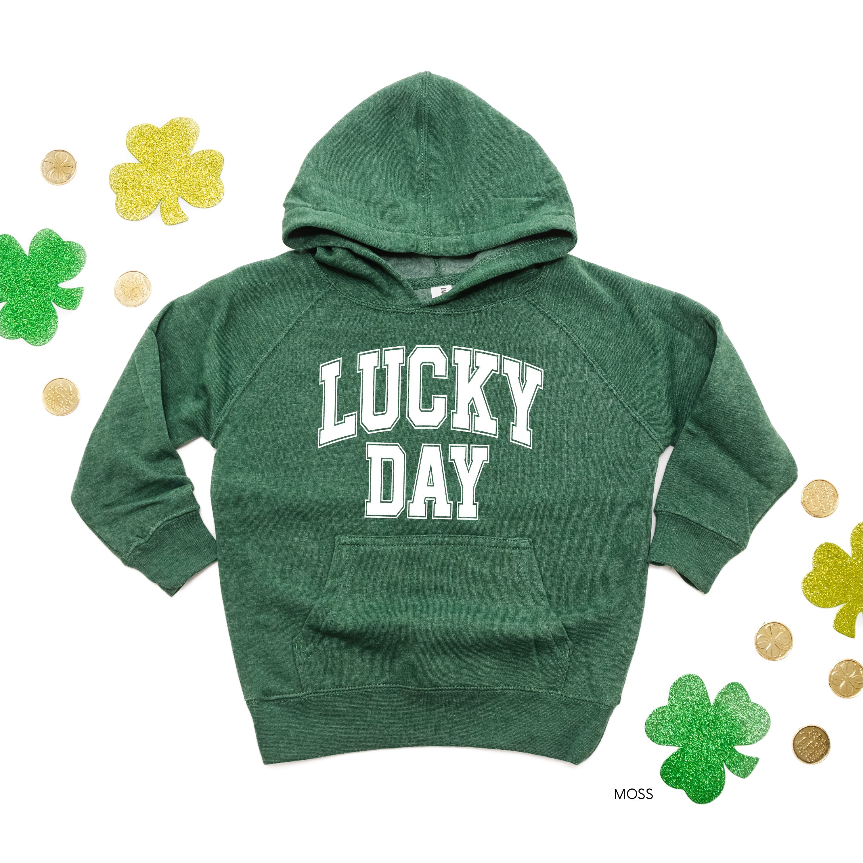 Lucky Day - Varsity Outline - Child HOODIE Little Mama Shirt Shop