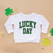 Lucky Day - Varsity Outline - Child Sweater Little Mama Shirt Shop