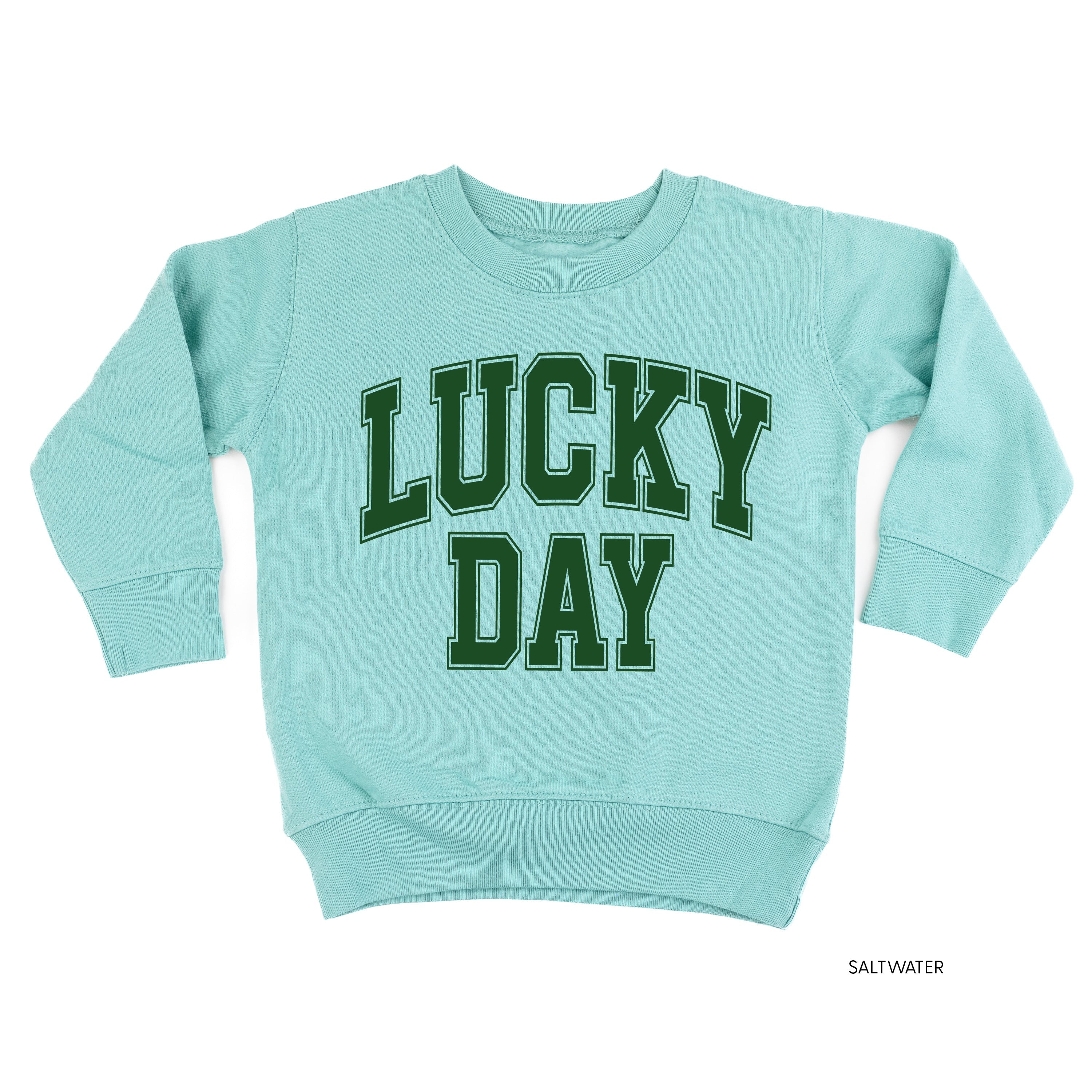 Lucky Day - Varsity Outline - Child Sweater Little Mama Shirt Shop