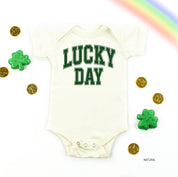 Lucky Day - Varsity Outline - Infant Bodysuit/Tee Little Mama Shirt Shop