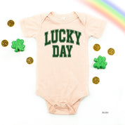 Lucky Day - Varsity Outline - Infant Bodysuit/Tee Little Mama Shirt Shop