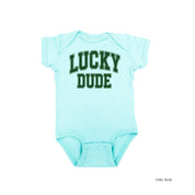 Lucky Dude - Varsity Outline - Infant Bodysuit/Tee Little Mama Shirt Shop