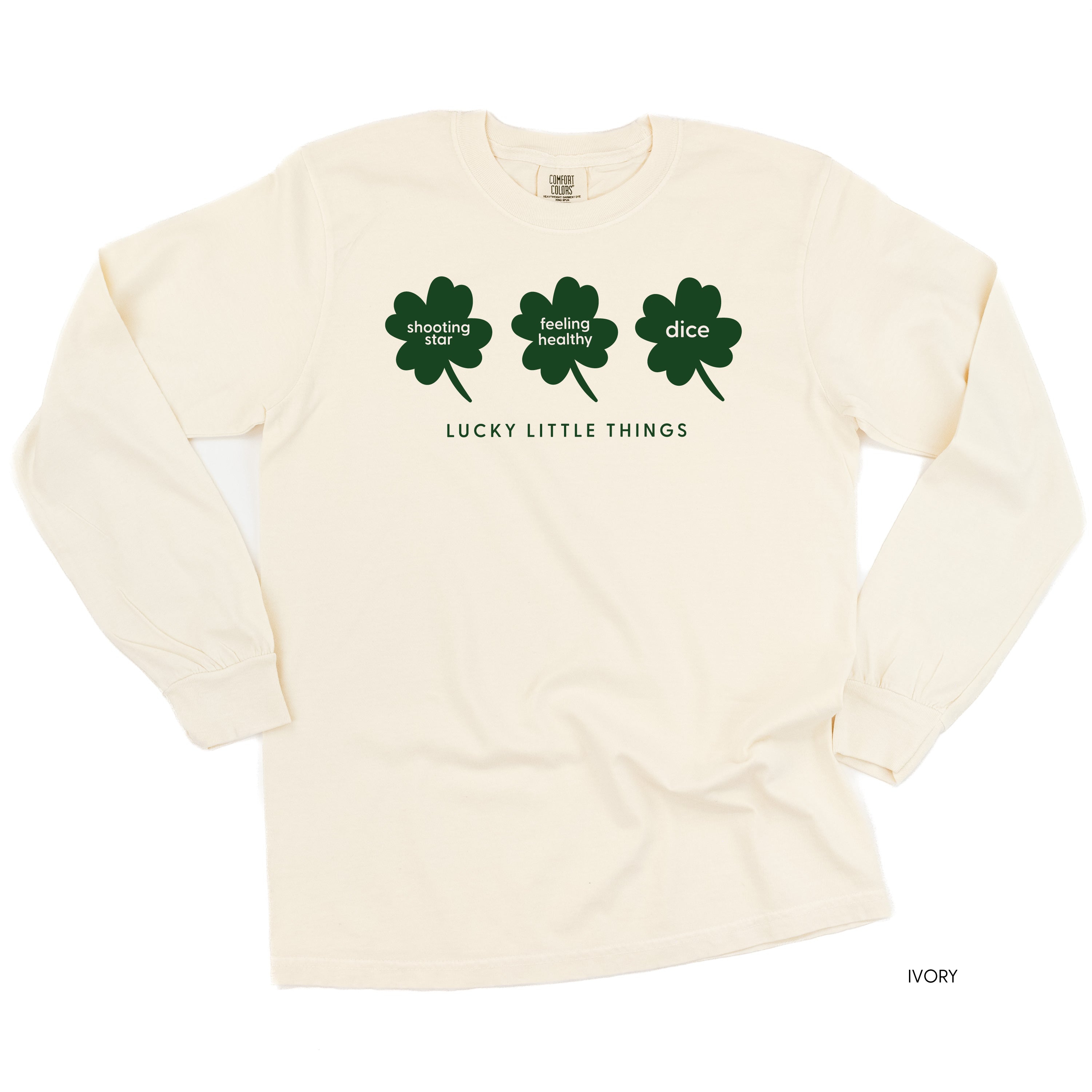 Lucky Little Things (choose 3!) - LONG SLEEVE Comfort Colors Tee Little Mama Shirt Shop