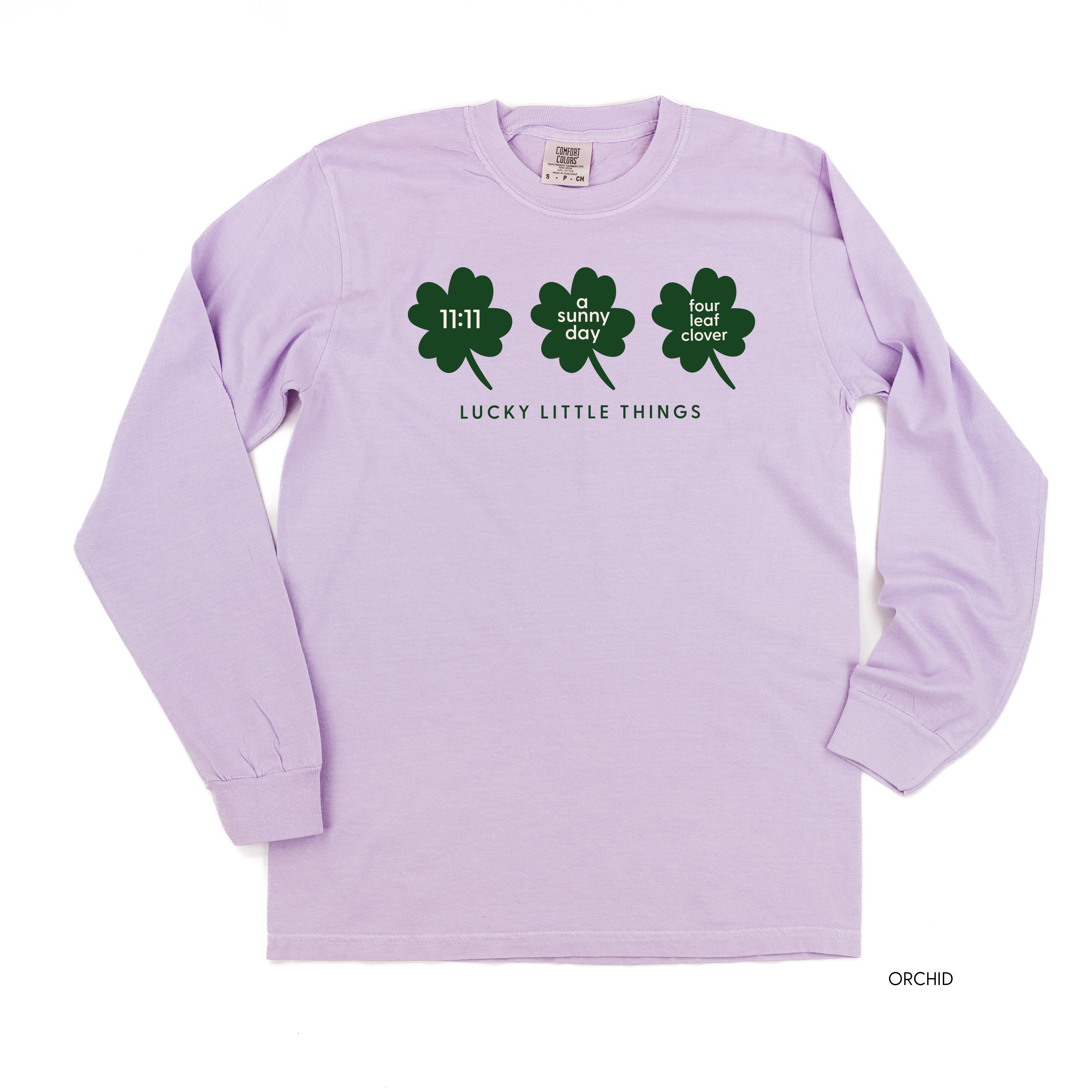 Lucky Little Things (choose 3!) - LONG SLEEVE Comfort Colors Tee Little Mama Shirt Shop