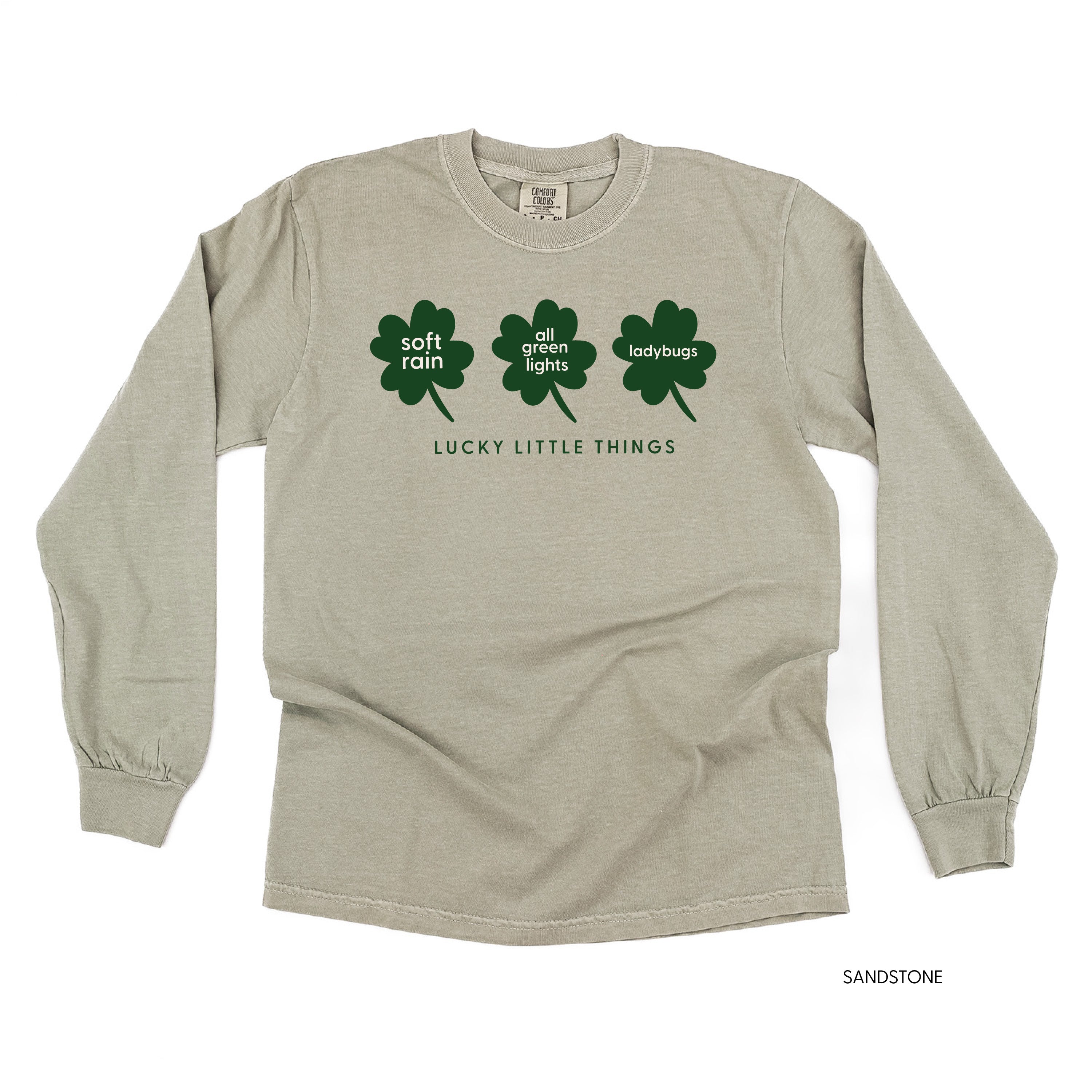 Lucky Little Things (choose 3!) - LONG SLEEVE Comfort Colors Tee Little Mama Shirt Shop