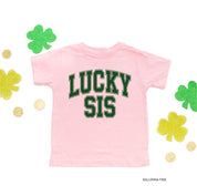 Lucky Sis - Varsity Outline - Infant Bodysuit/Tee Little Mama Shirt Shop