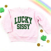 Lucky Sissy - Varsity Outline - Child Sweater Little Mama Shirt Shop