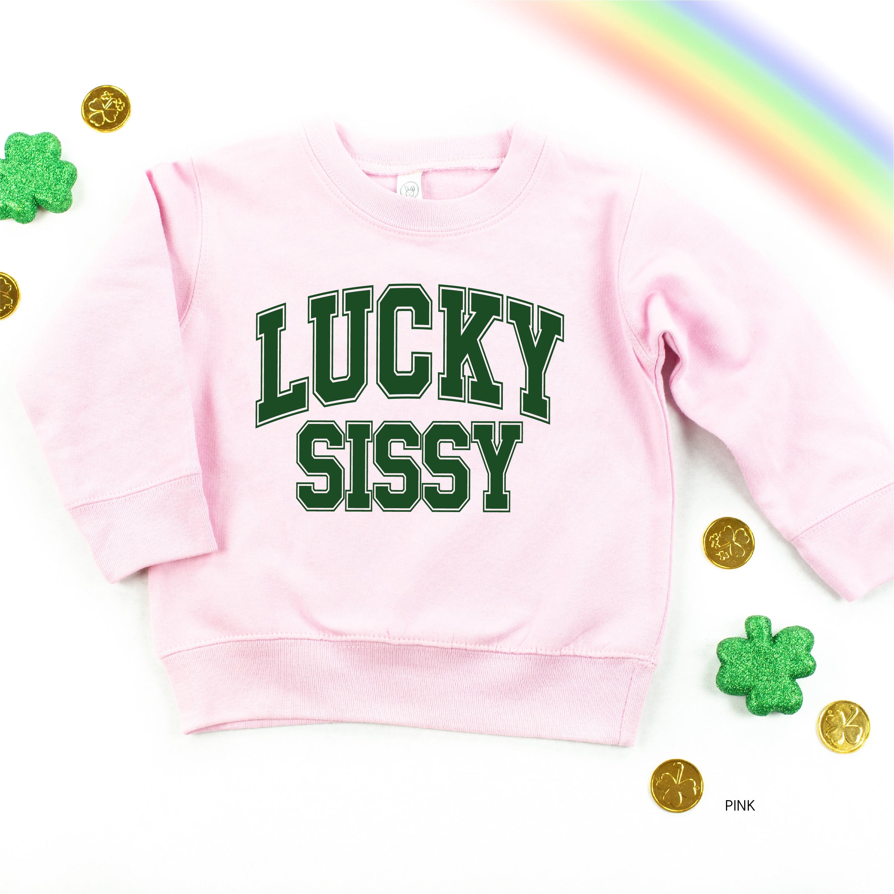 Lucky Sissy - Varsity Outline - Child Sweater Little Mama Shirt Shop