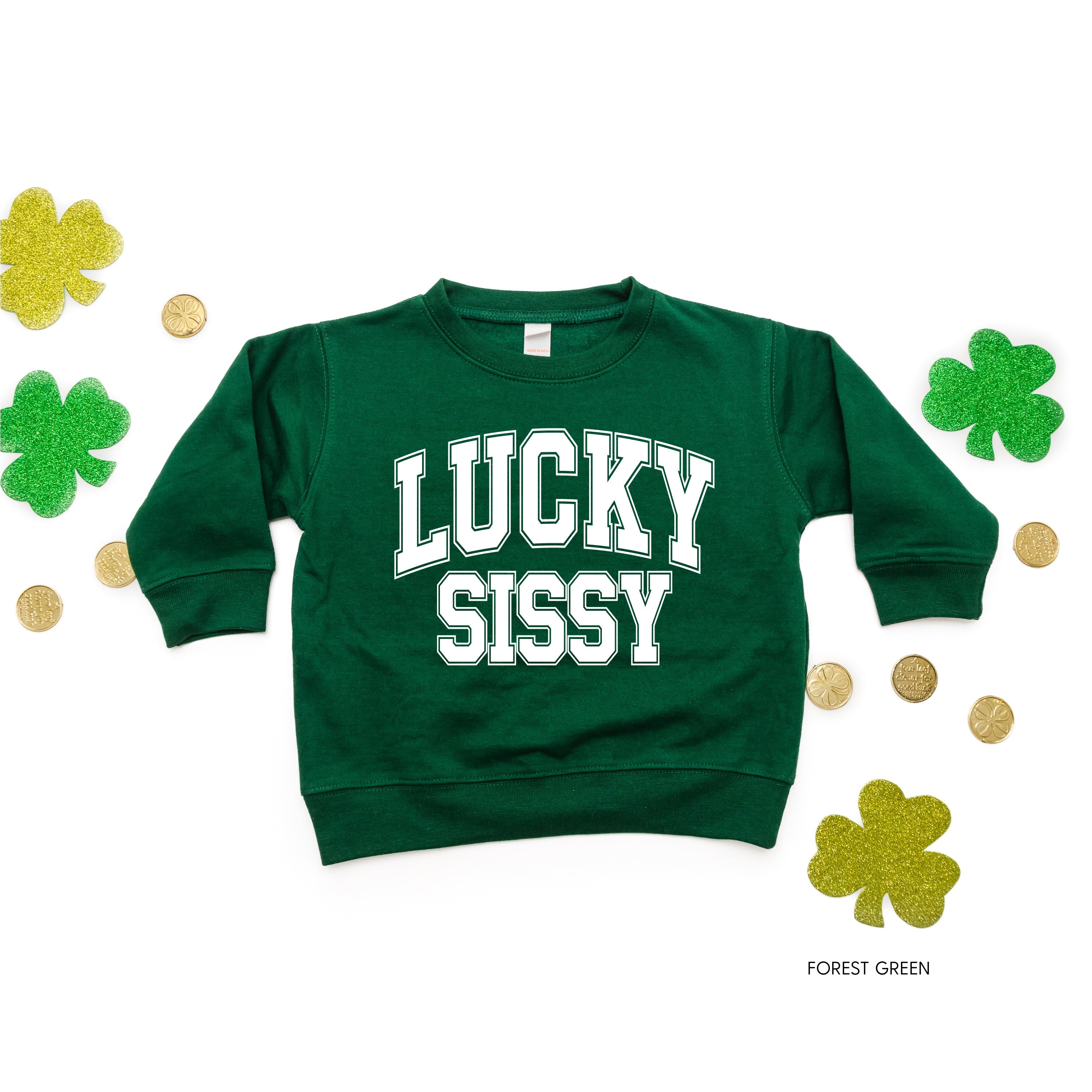 Lucky Sissy - Varsity Outline - Child Sweater Little Mama Shirt Shop