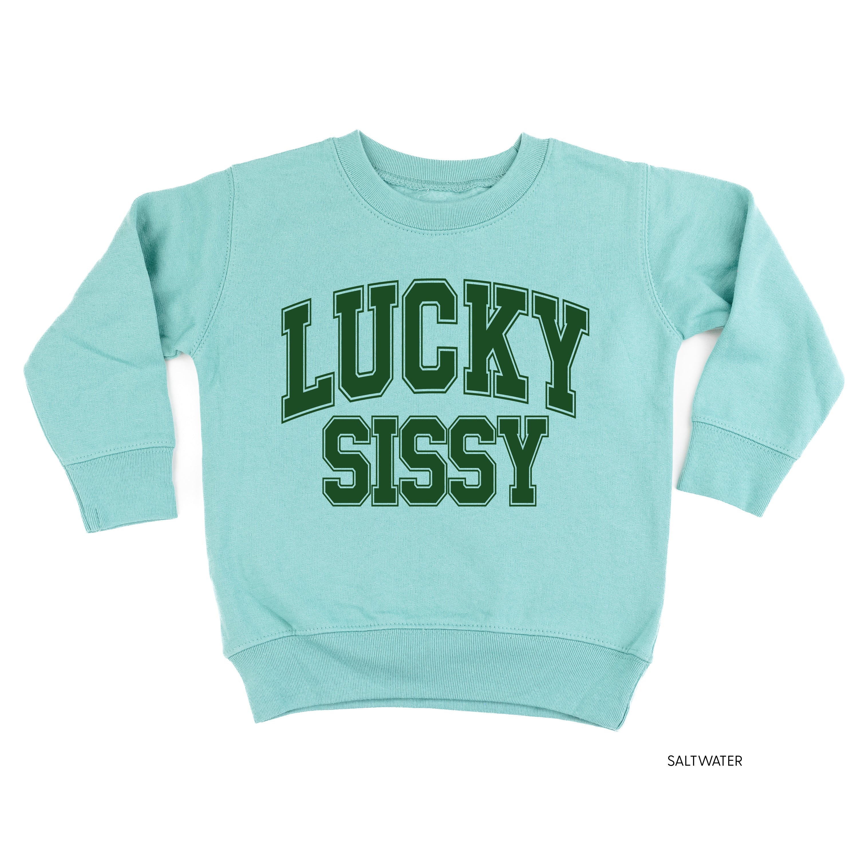 Lucky Sissy - Varsity Outline - Child Sweater Little Mama Shirt Shop