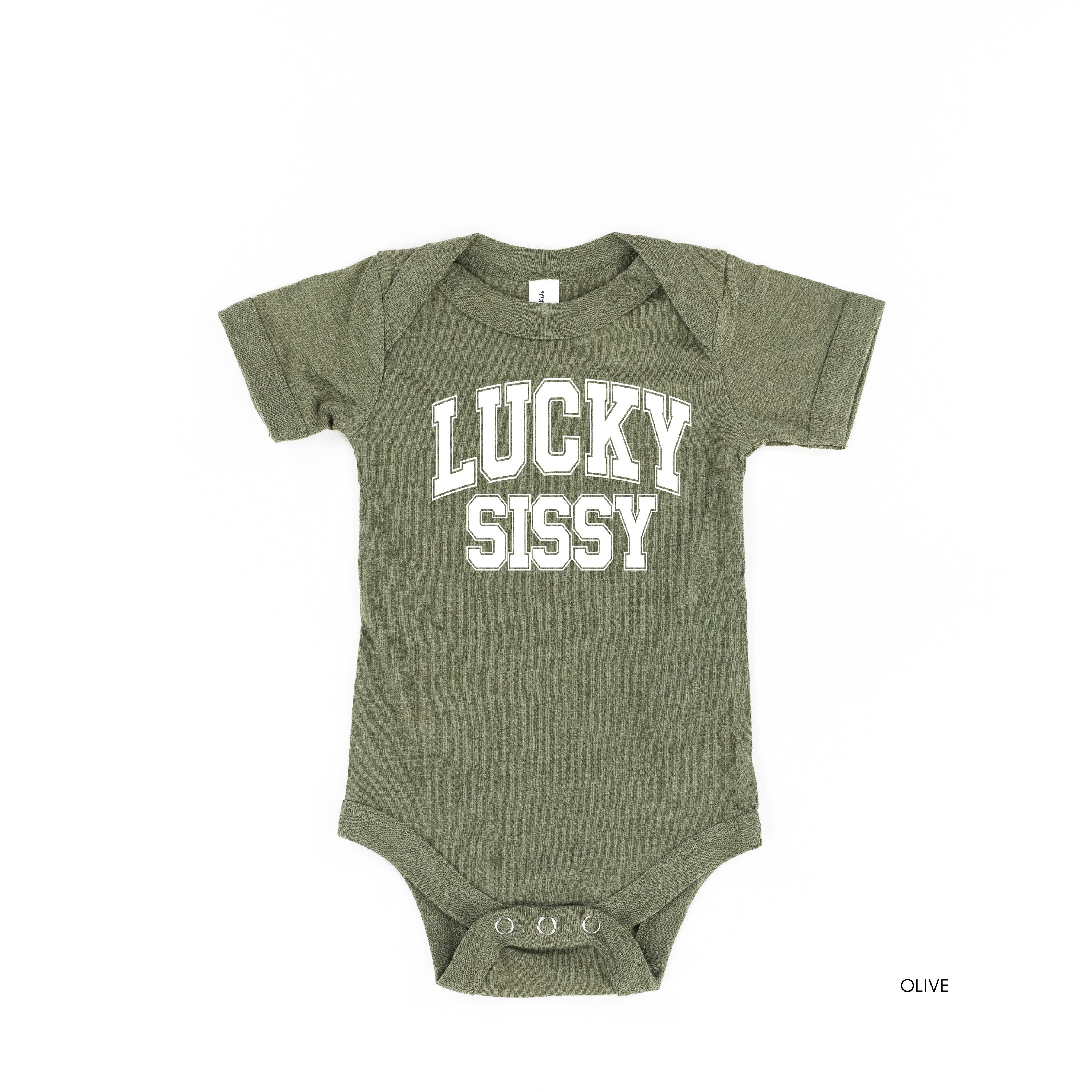 Lucky Sissy - Varsity Outline - Infant Bodysuit/Tee Little Mama Shirt Shop
