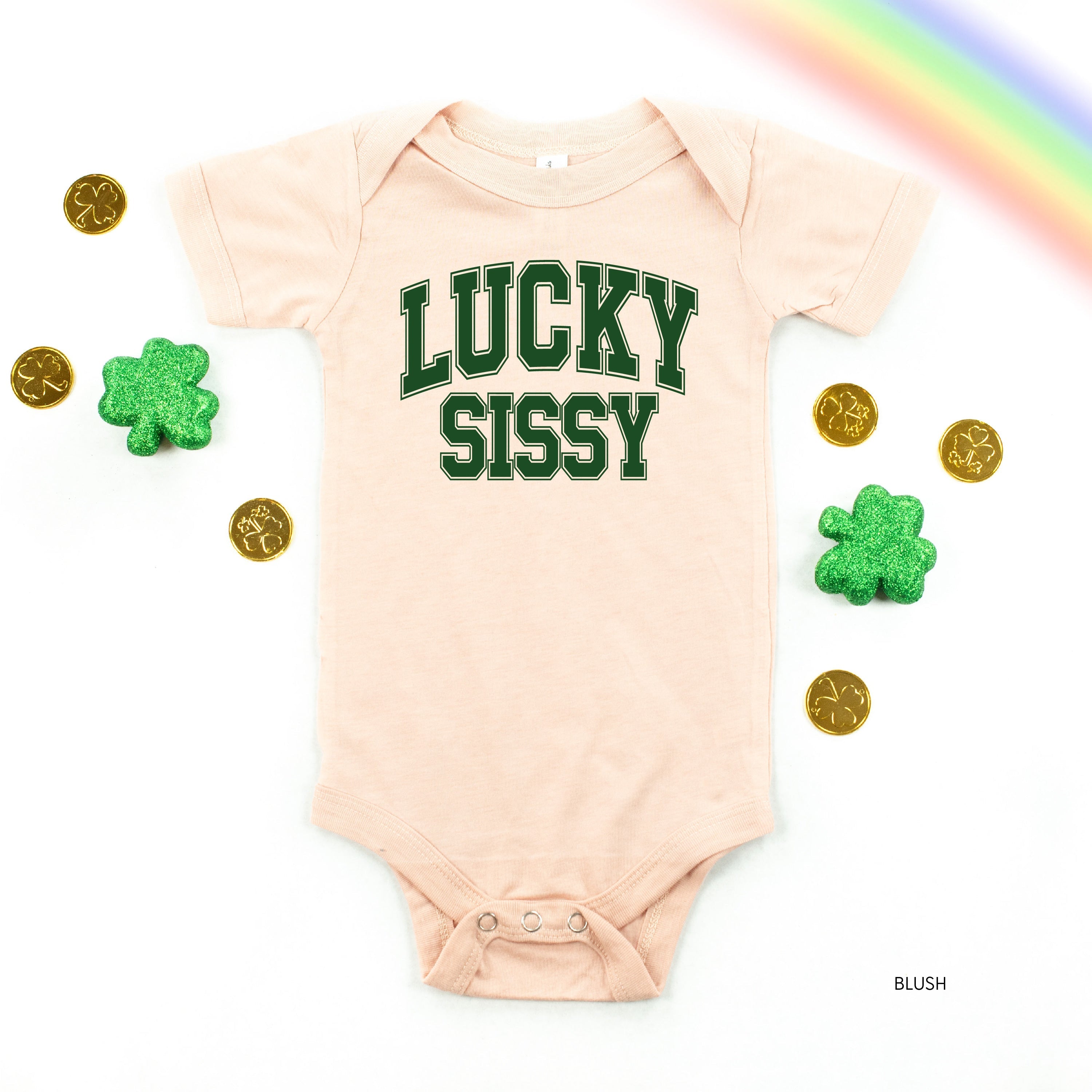 Lucky Sissy - Varsity Outline - Infant Bodysuit/Tee Little Mama Shirt Shop