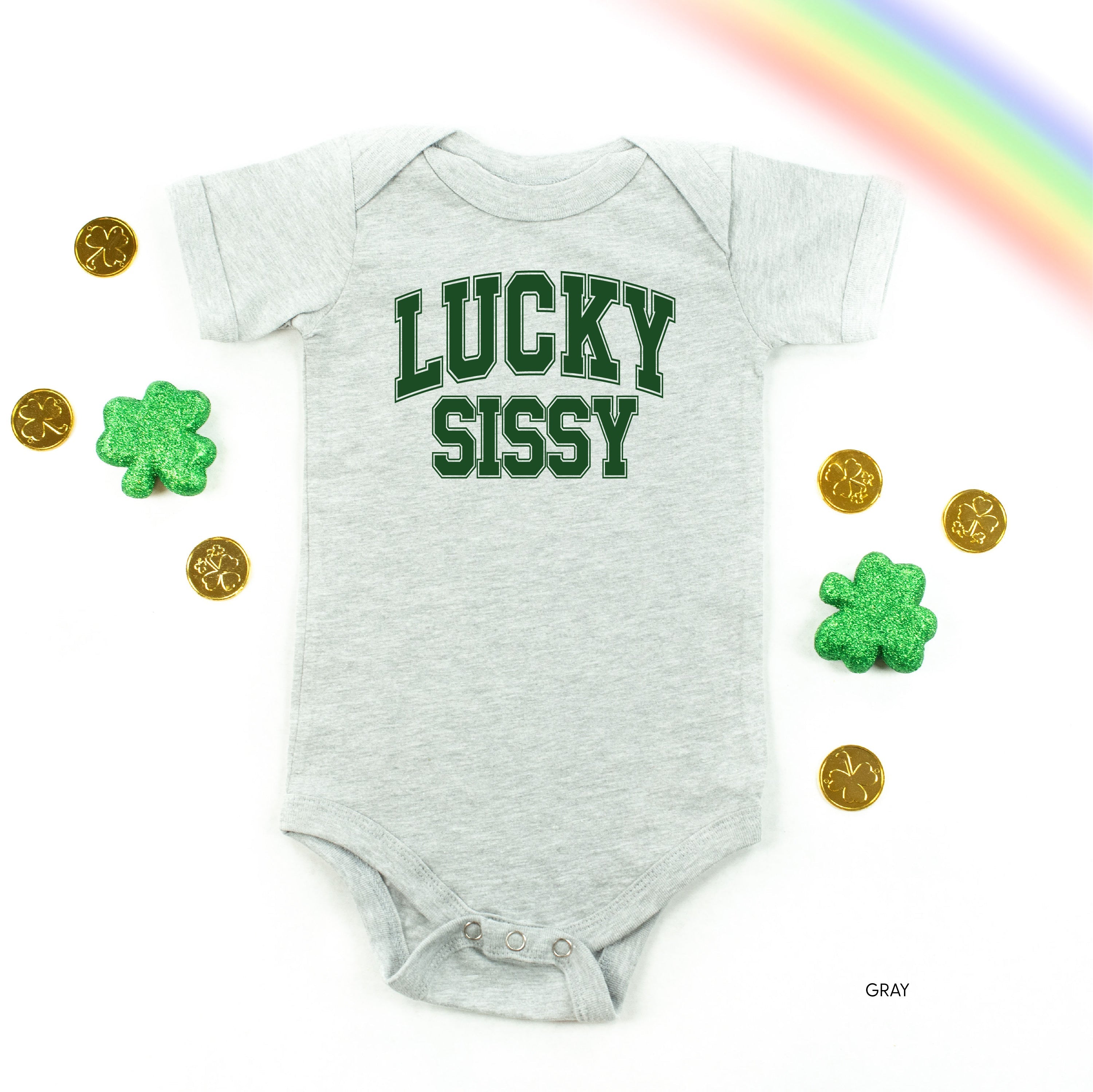 Lucky Sissy - Varsity Outline - Infant Bodysuit/Tee Little Mama Shirt Shop