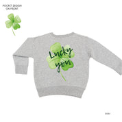 Watercolor Lucky You (pf&b) - Child Sweater Little Mama Shirt Shop