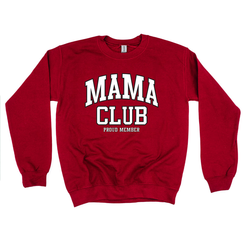 Varsity Style - MAMA Club - Proud Member - BASIC FLEECE CREWNECK