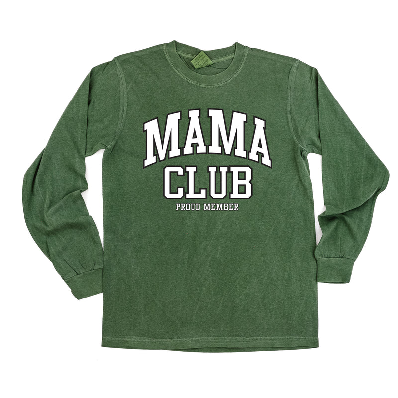 Varsity Style - MAMA Club - Proud Member - LONG SLEEVE COMFORT COLORS TEE