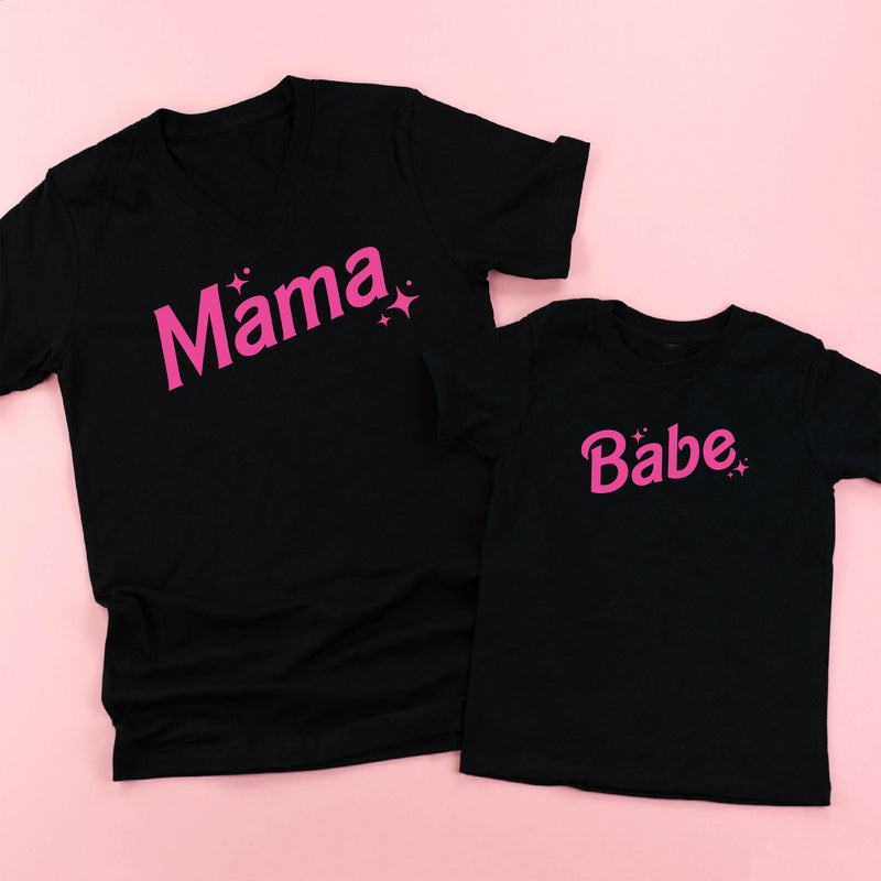 Mama + Babe (Barbie Party) - Set of 2 Tees