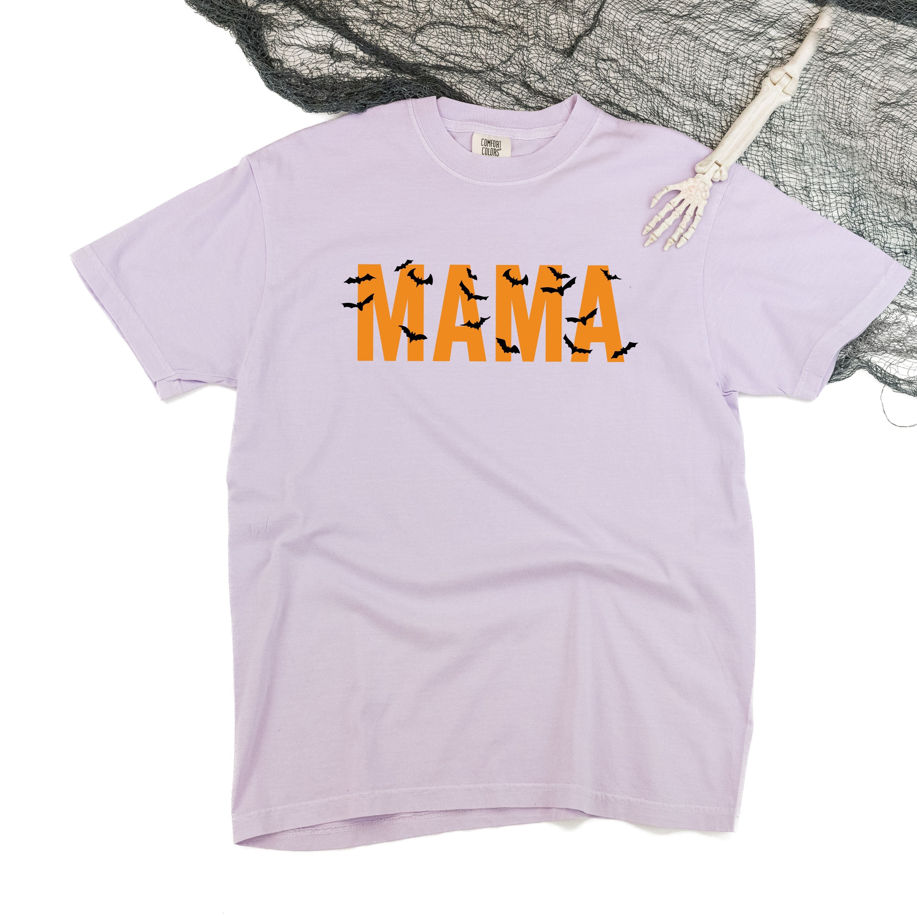 MAMA - Bats - SHORT SLEEVE COMFORT COLORS TEE Little Mama Shirt Shop